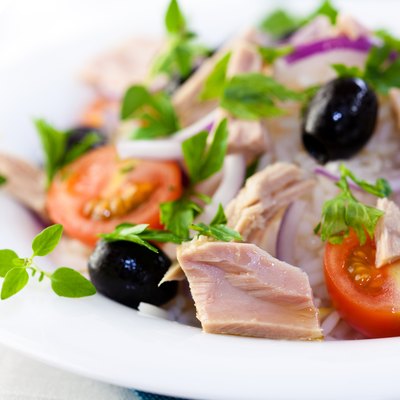 Tuna salad with fresh herbs