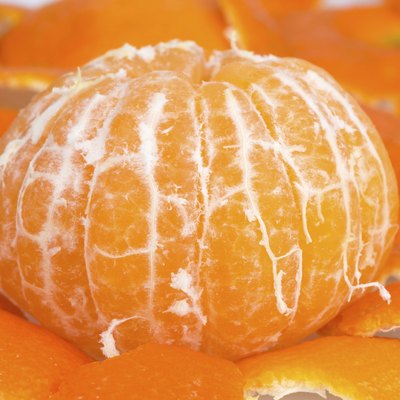 Peeled tangerine
