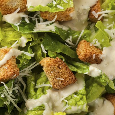 Healthy Green Organic Caesar Salad