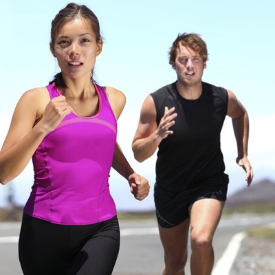 Runners - couple running