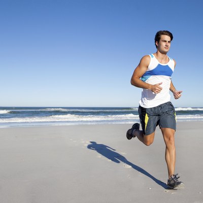 Running in the morning light