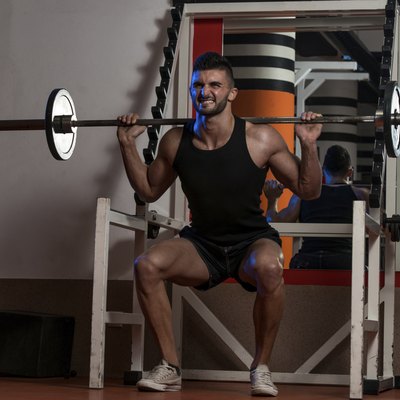 Men Doing Squats