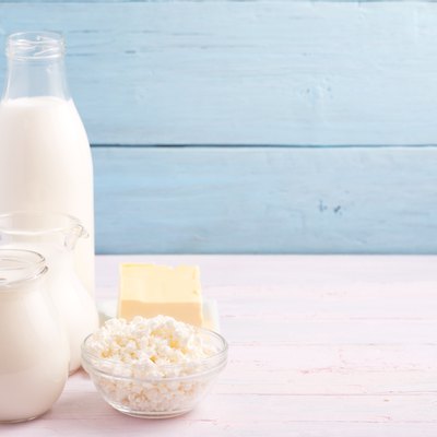 Dairy products at left side