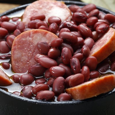 Purple bean feijoada
