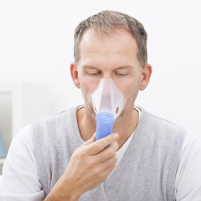 Man Doing Inhalation