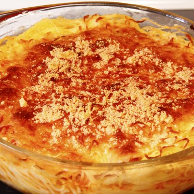 Baked Spaghetti - Closeup