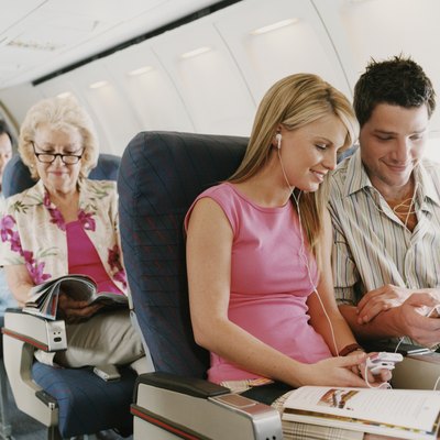 Passengers Sitting on a Plane