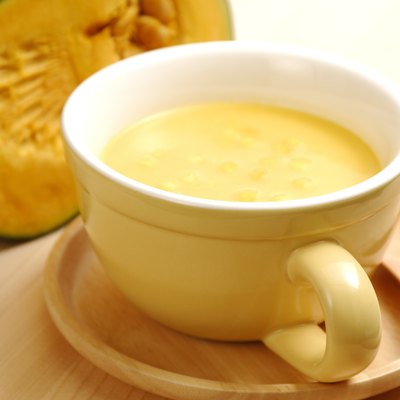 Pumpkin potage in a mug