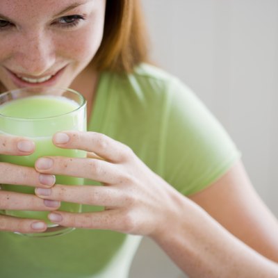 Woman with a beverage