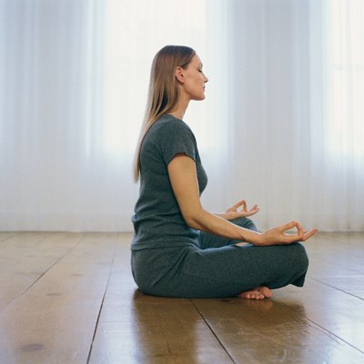 Woman meditating