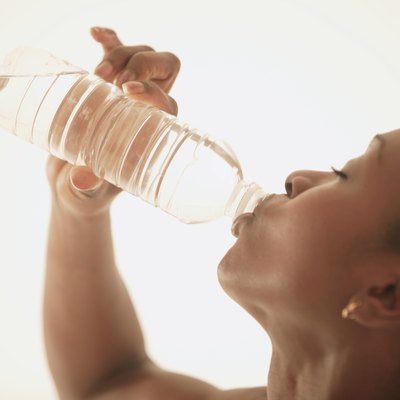 Woman drinking water