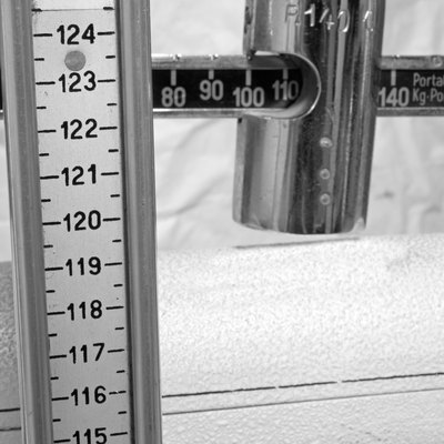 scale with the meter to measure the weight and height