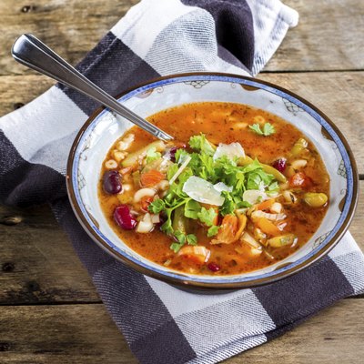 Italian Minestrone & Pasta Soup.