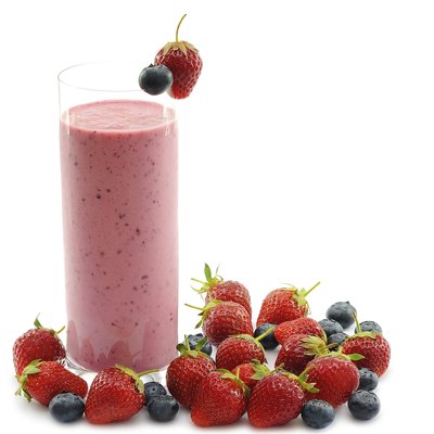 Smoothie with strawberries