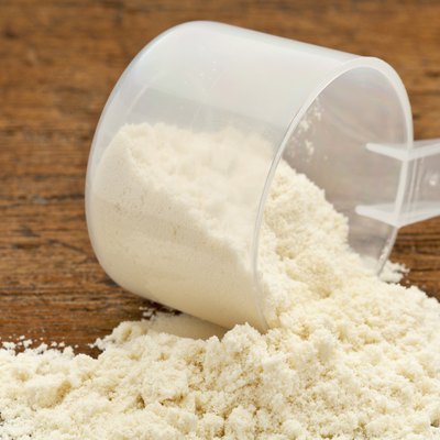 whey protein powder supplement