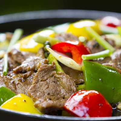 fried beef with bell pepper