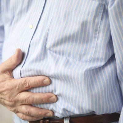 man with indigestion