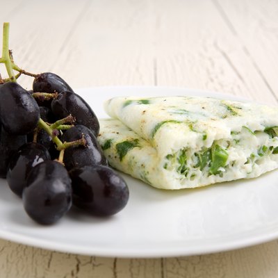 Egg white and spinach omelet