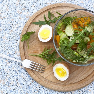 Salad with fresh vegetables and herbs