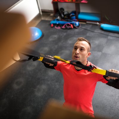 Bodybuilder in the gym
