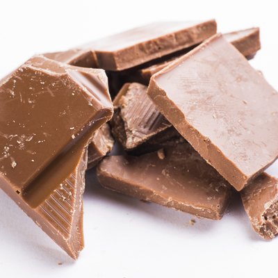 Cubes of chocolate