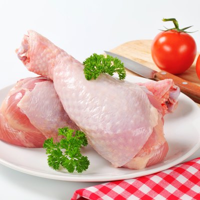 Raw turkey legs