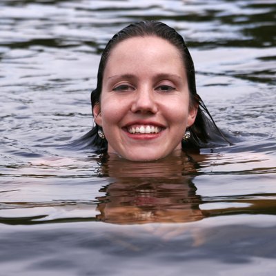 woman swimming