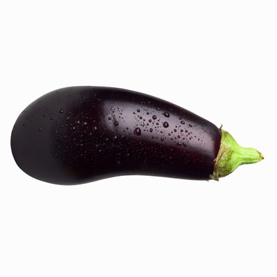 Close-up of an Italian eggplant