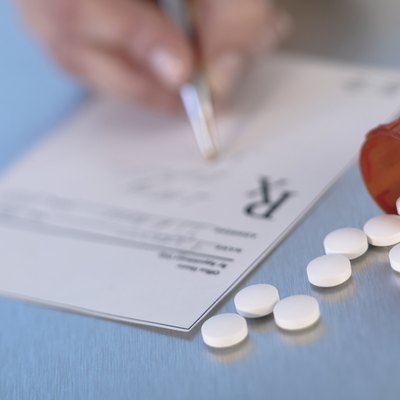 Pharmacist filling a prescription