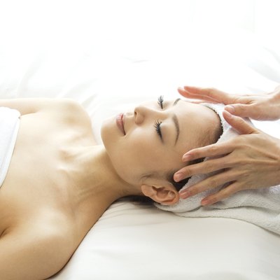 Woman receiving a massage