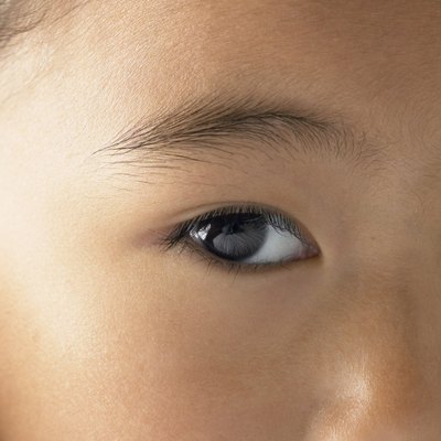 Close-up of a girl's eye