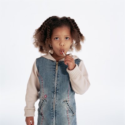 Girl with sucker