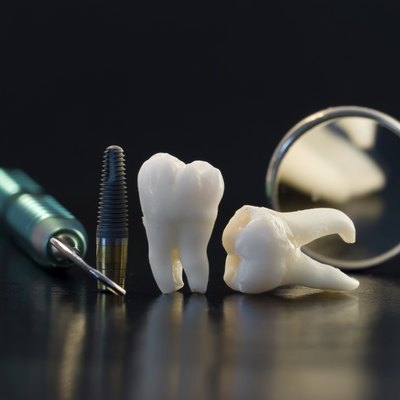 teeth and dental instruments