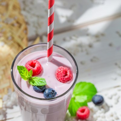 Yummy smoothie with berry fruits