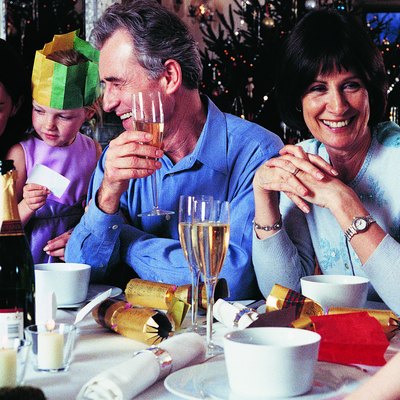 Family at Christmas Dinner