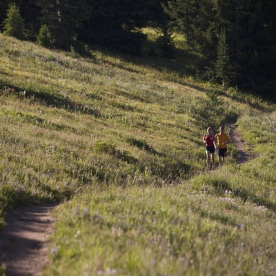 Hikers on mountain
