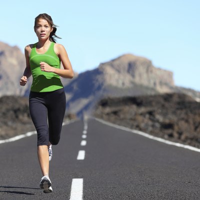 Runner woman running