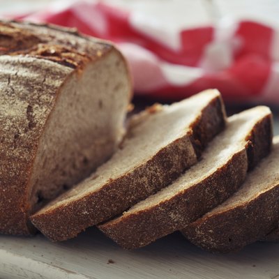 Sliced rye bread