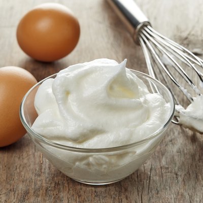 Beaten egg whites