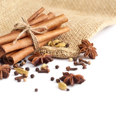 Spices On White Background
