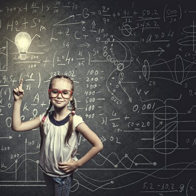 Smart schoolgirl