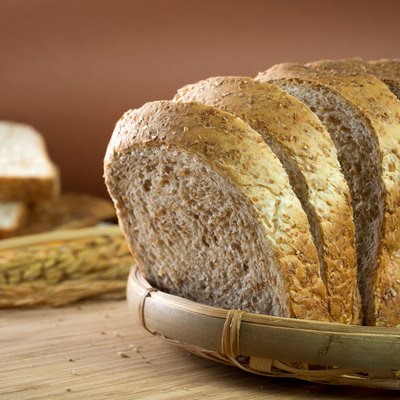 Whole wheat bread loaf
