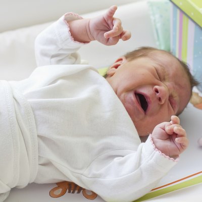 newborn baby crying