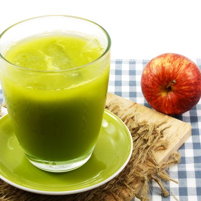 green devil avocado smoothie selective focus