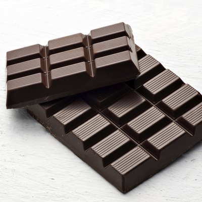 Bar of dark chocolate