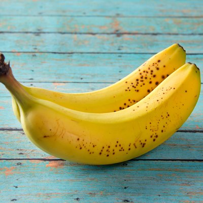 bananas on a wooden table