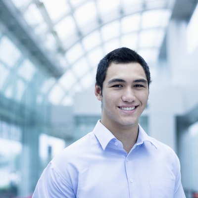 Portrait of smiling young businessman