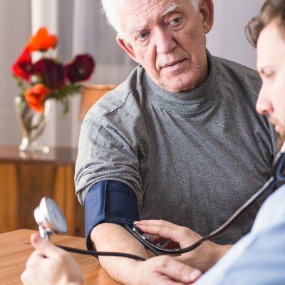 Senior with hypertension