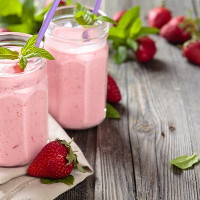 Strawberry milkshake.