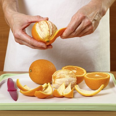 Peeling orange